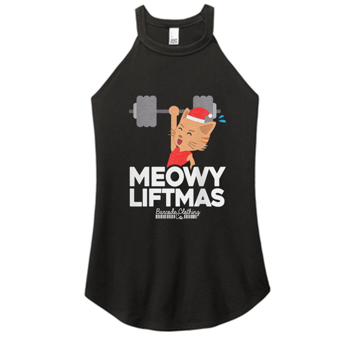 Meowy LIftmas Color Rocker Tank
