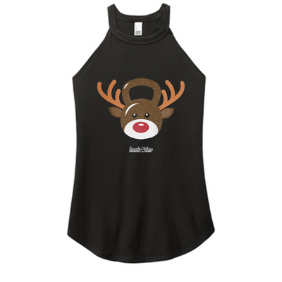 Reindeer Kettlebell Color Rocker Tank