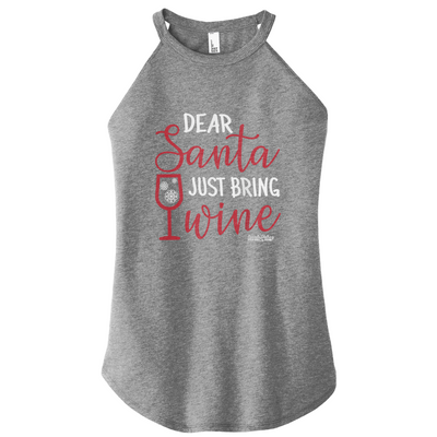 Santa Wine Color Rocker Tank
