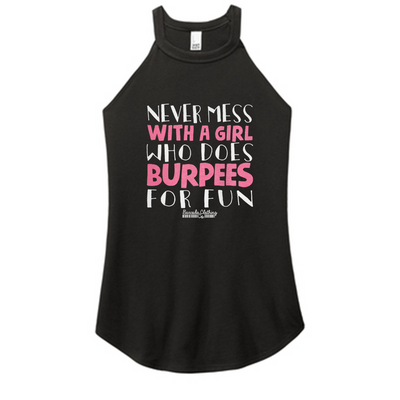 Never Mess With A Girl Color Rocker Tank