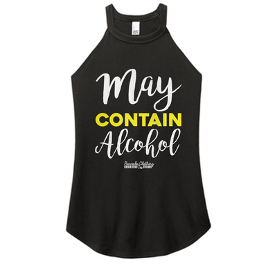 May Contain Alcohol Color Rocker Tank