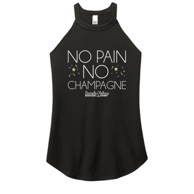 No Pain No Champagne Color Rocker Tank