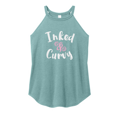 Inked & Curvy Color Rocker Tank