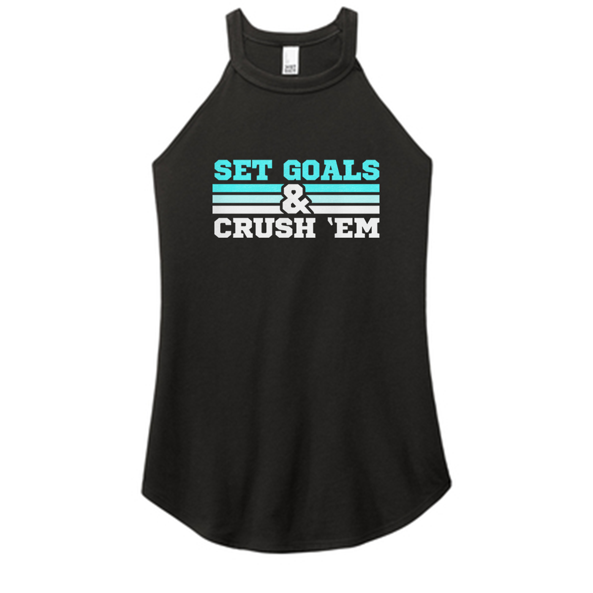 Set Goals Crush 'Em Color Rocker Tank