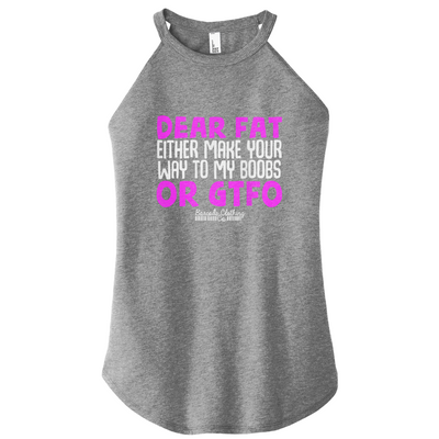 Dear Fat GTFO Color Rocker Tank