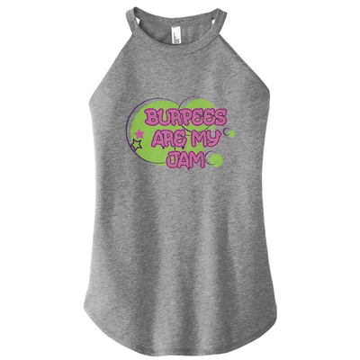 Burpees Are My Jam Color Rocker Tank