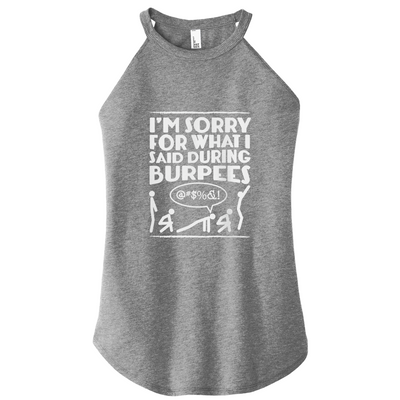Sorry Burpees Color Rocker Tank