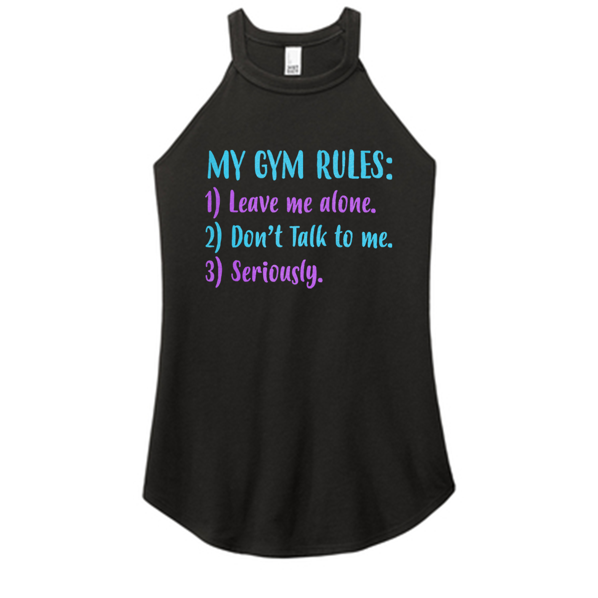 Gym Rules Color Rocker Tank