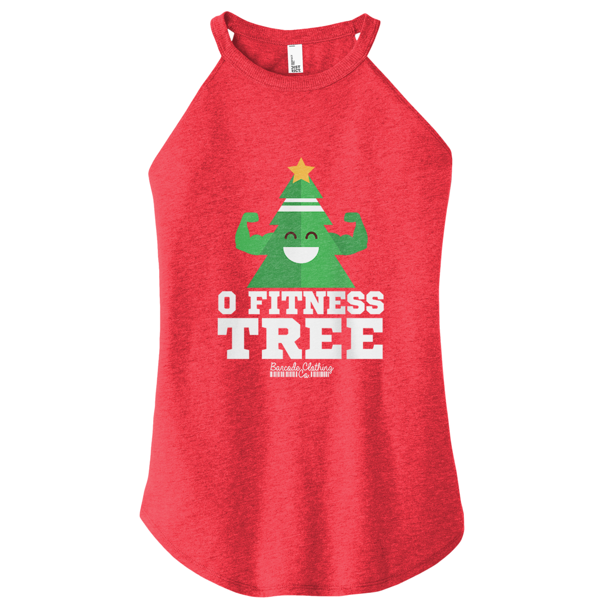 O Fitness Tree Color Rocker Tank