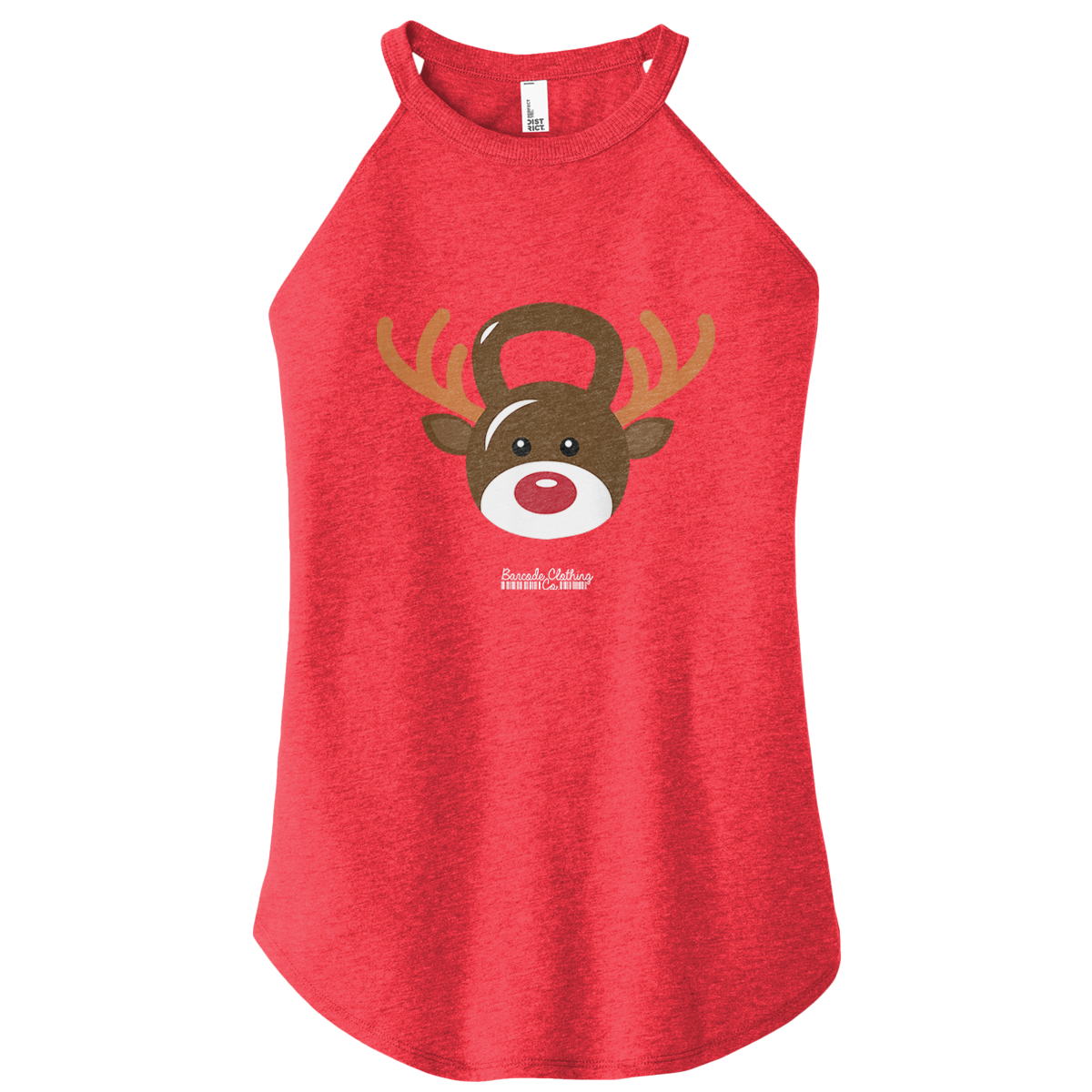 Reindeer Kettlebell Color Rocker Tank