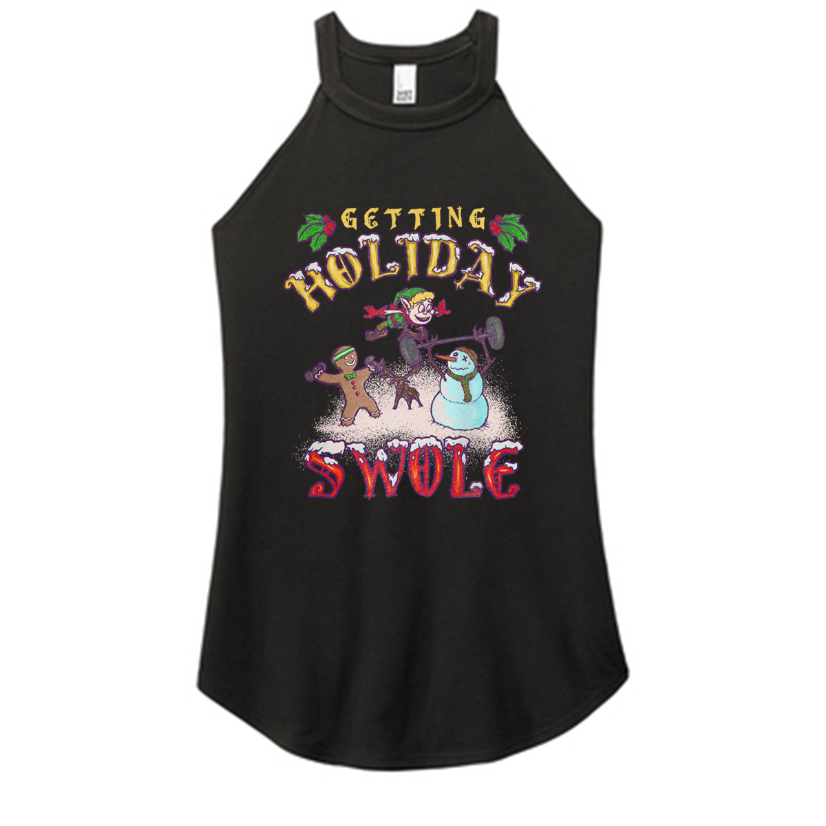 Holiday Swole Color Rocker Tank
