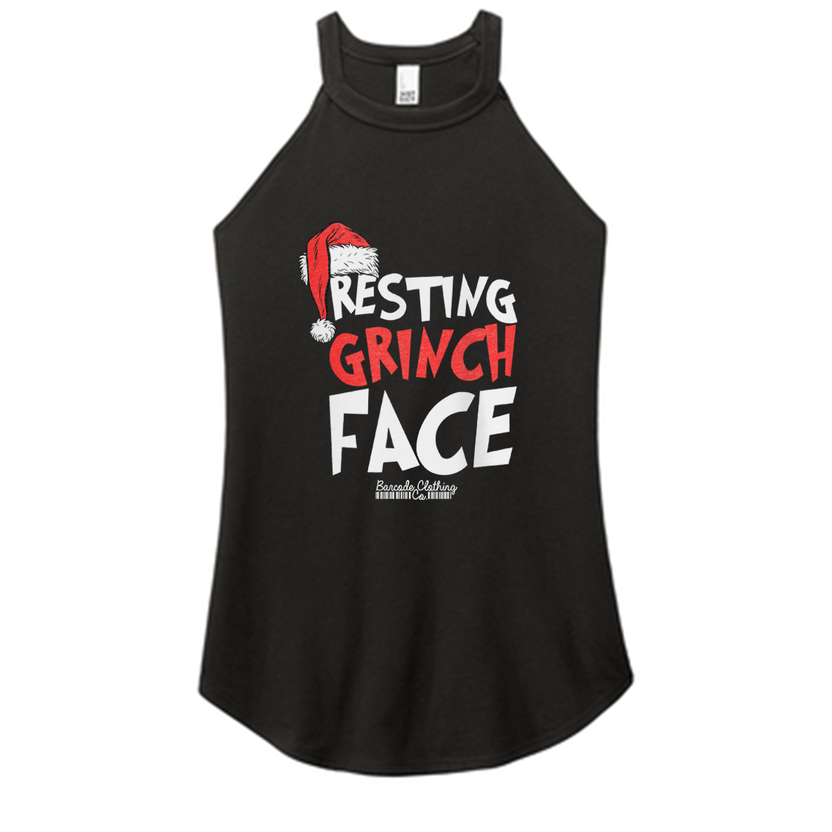 Resting Grinch Face Color Rocker Tank