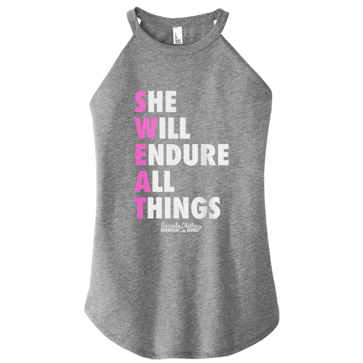 She Will Endure All Things Color Rocker Tank – Barcode Clothing Co