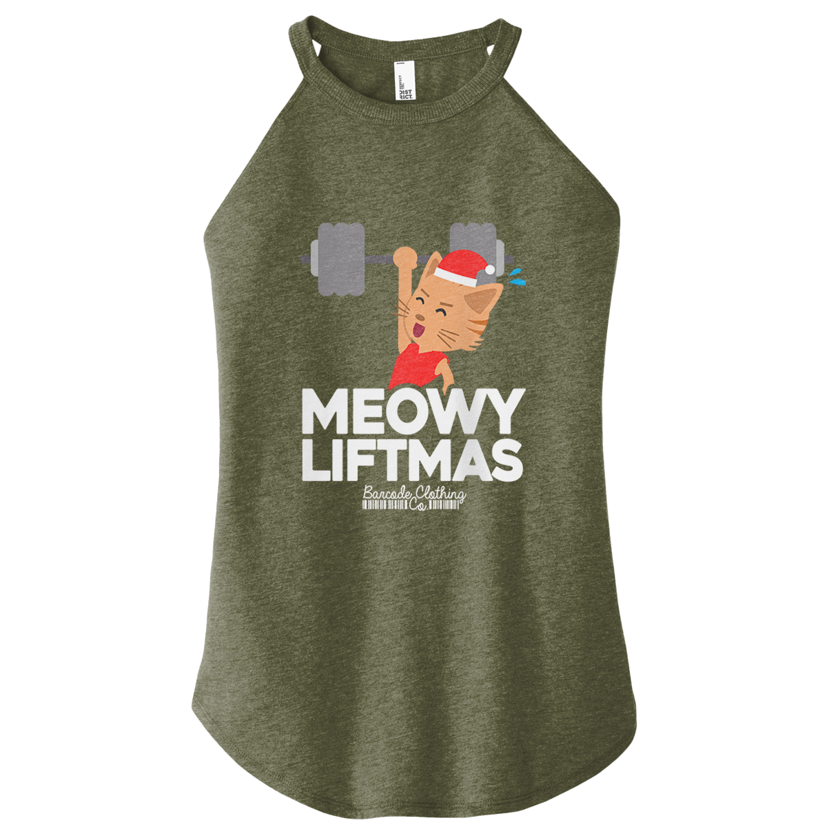 Meowy LIftmas Color Rocker Tank