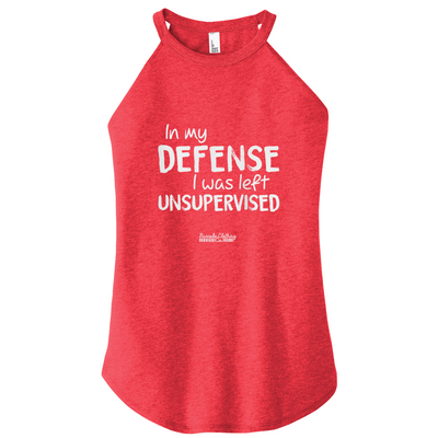 Red Rocker Tank In My Defense Color Rocker Tank – Barcode Clothing Co
