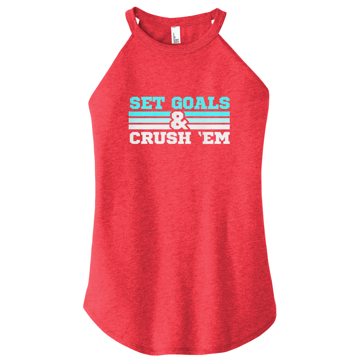 Set Goals Crush 'Em Color Rocker Tank