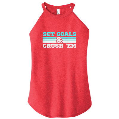 Set Goals Crush 'Em Color Rocker Tank