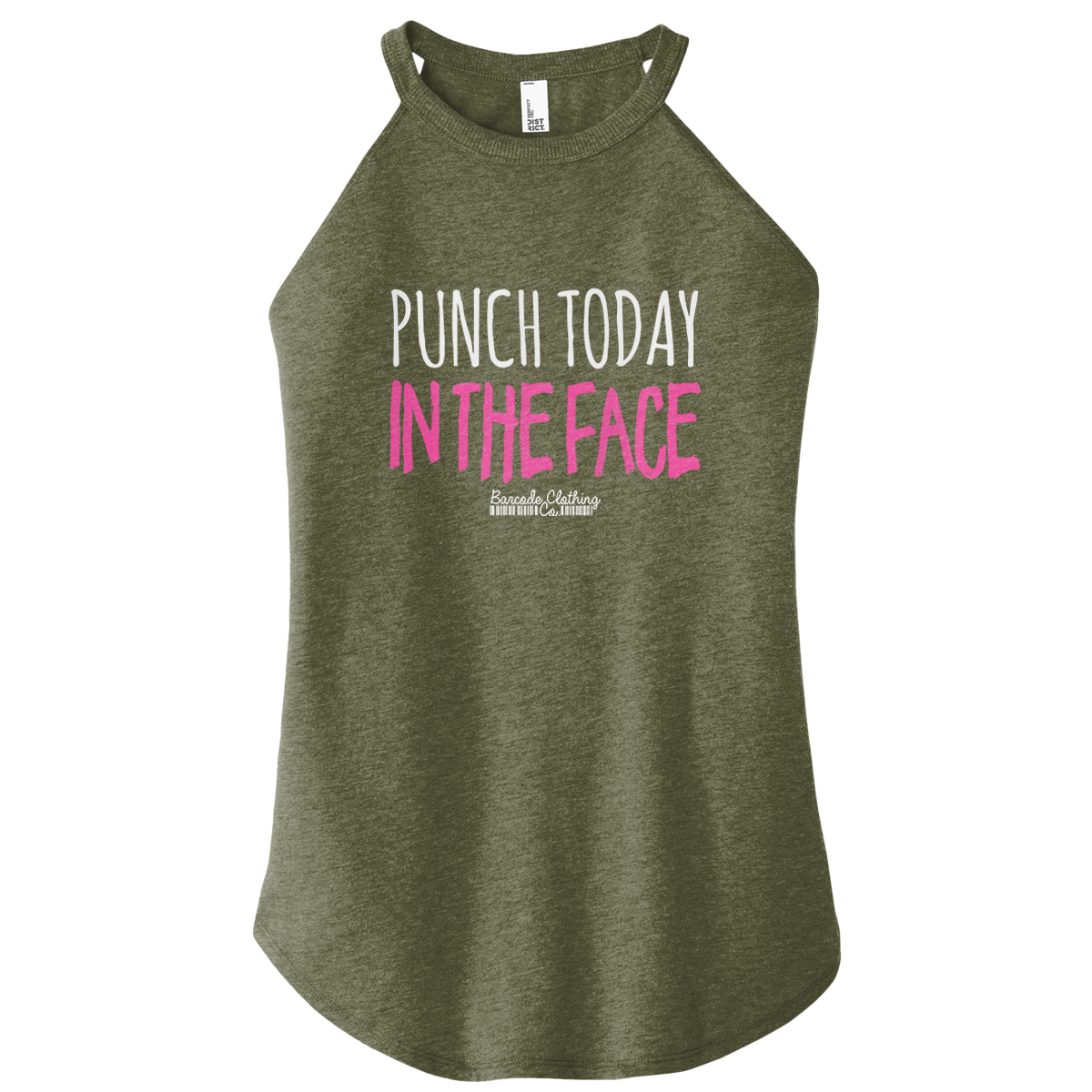 Punch Today In The Face Color Rocker Tank