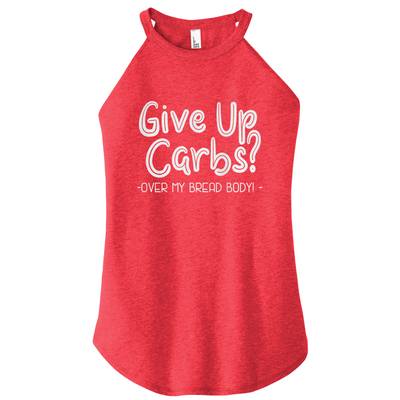 Give Up Carbs Color Rocker Tank