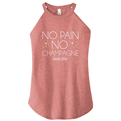 No Pain No Champagne Color Rocker Tank