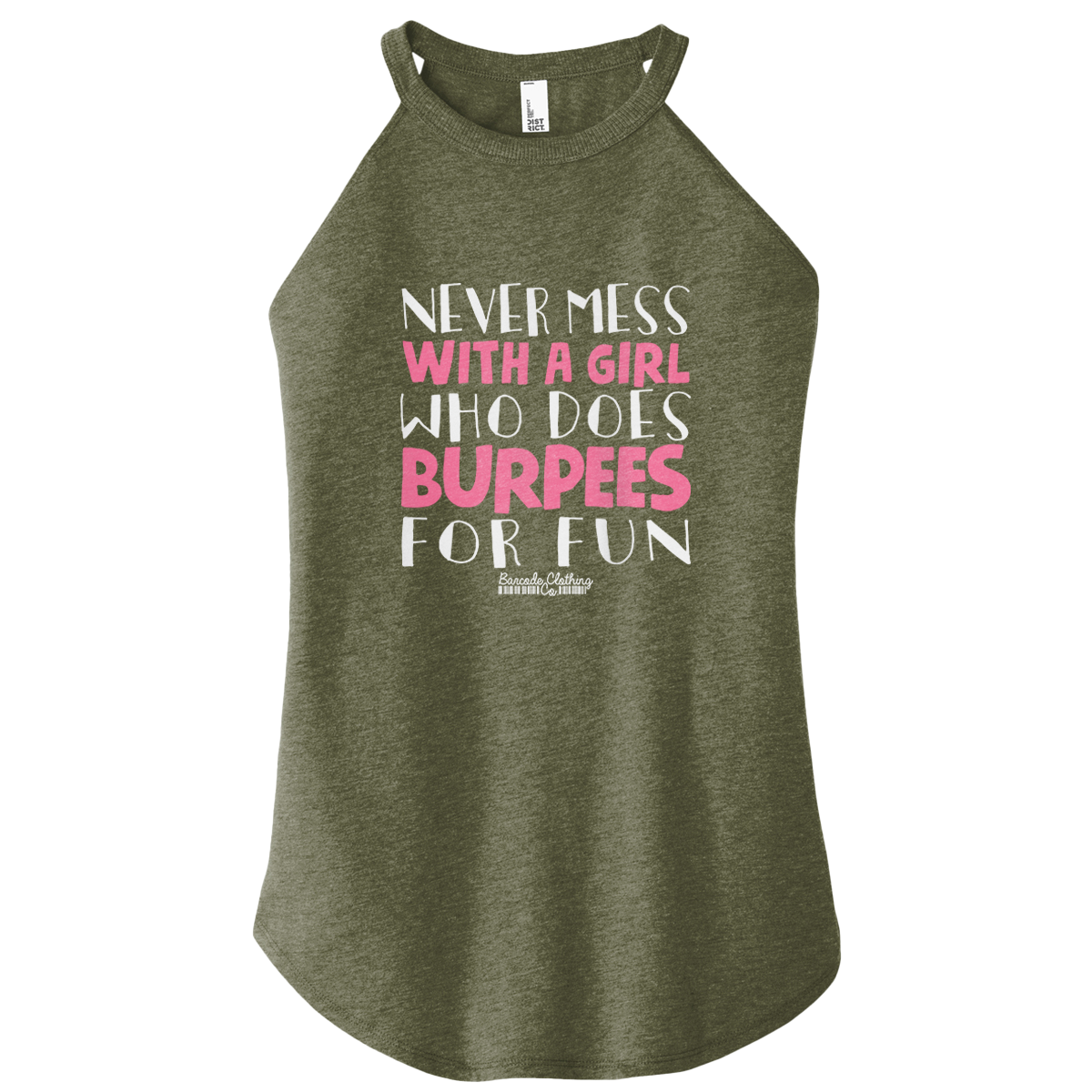 Never Mess With A Girl Color Rocker Tank