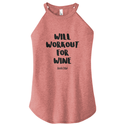 Will Workout For Wine Rocker Tank