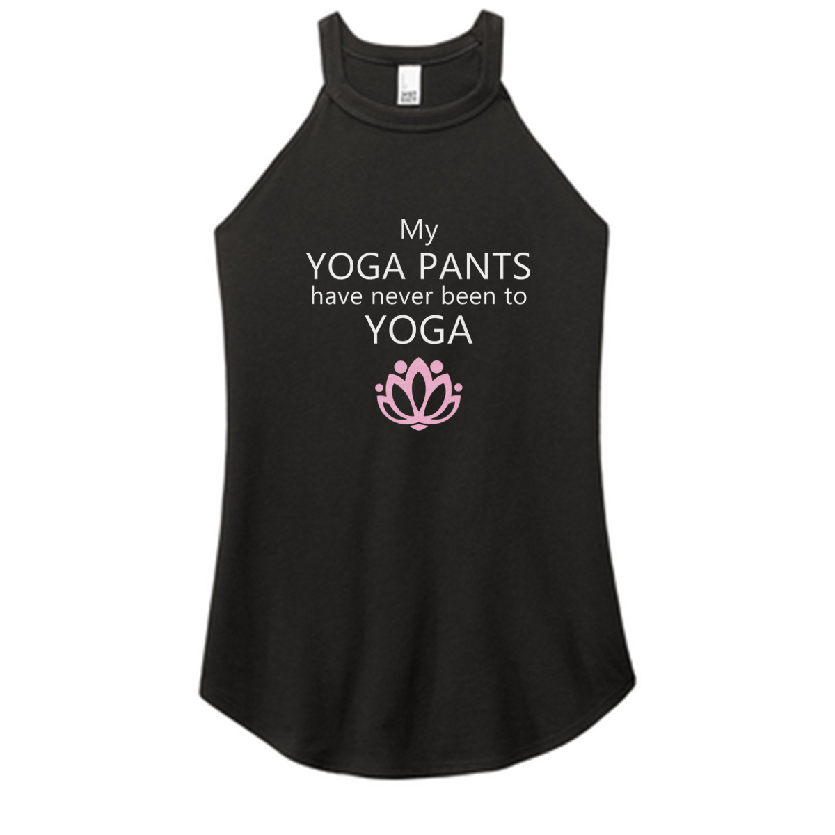 Never Been To Yoga Color Rocker Tank