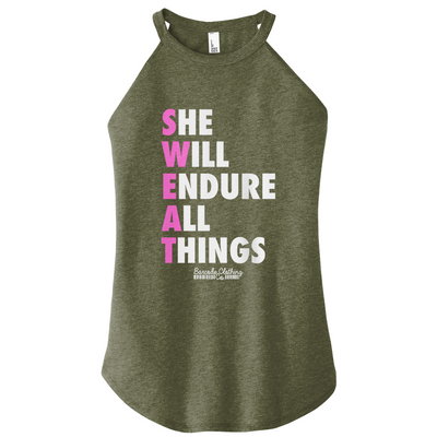 She Will Endure All Things Color Rocker Tank