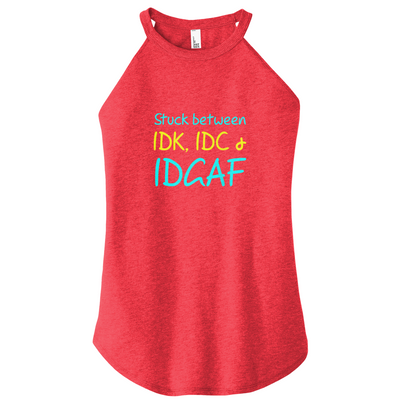 Stuck Between Color Rocker Tank