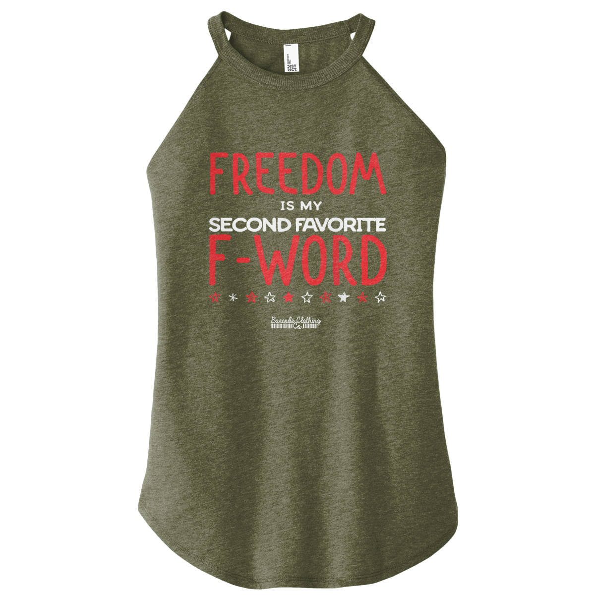 Freedom F-Word Color Rocker Tank