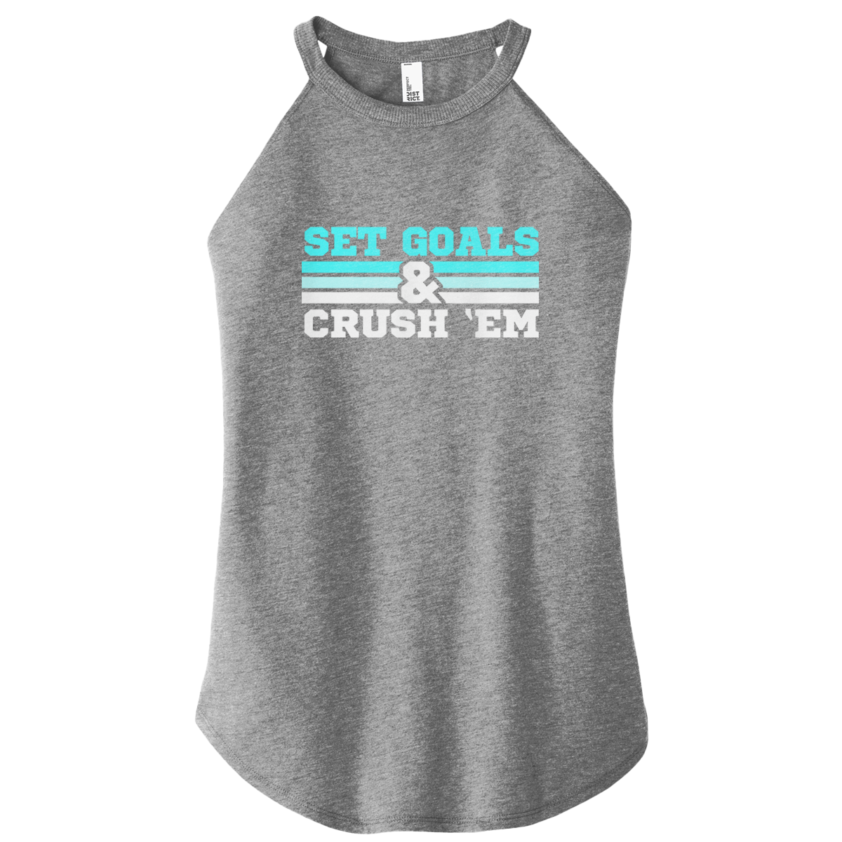 Set Goals Crush 'Em Color Rocker Tank
