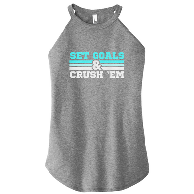 Set Goals Crush 'Em Color Rocker Tank