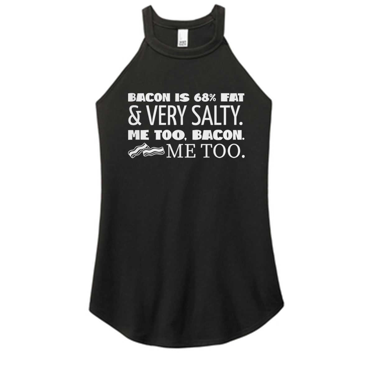 Bacon Salty Color Rocker Tank