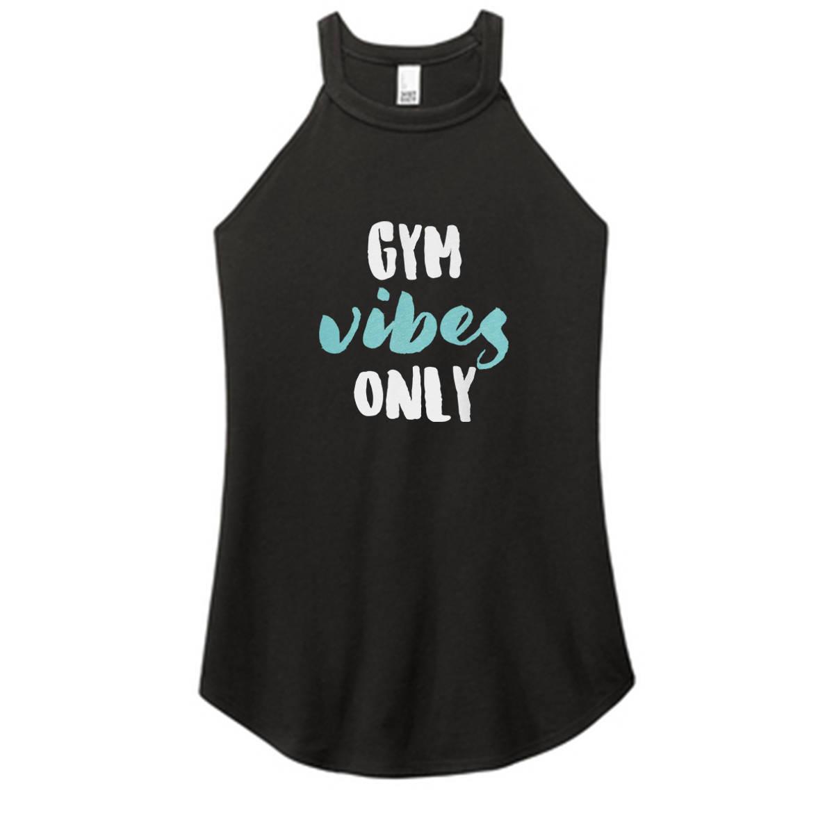 Gym Vibes Only Color Rocker Tank