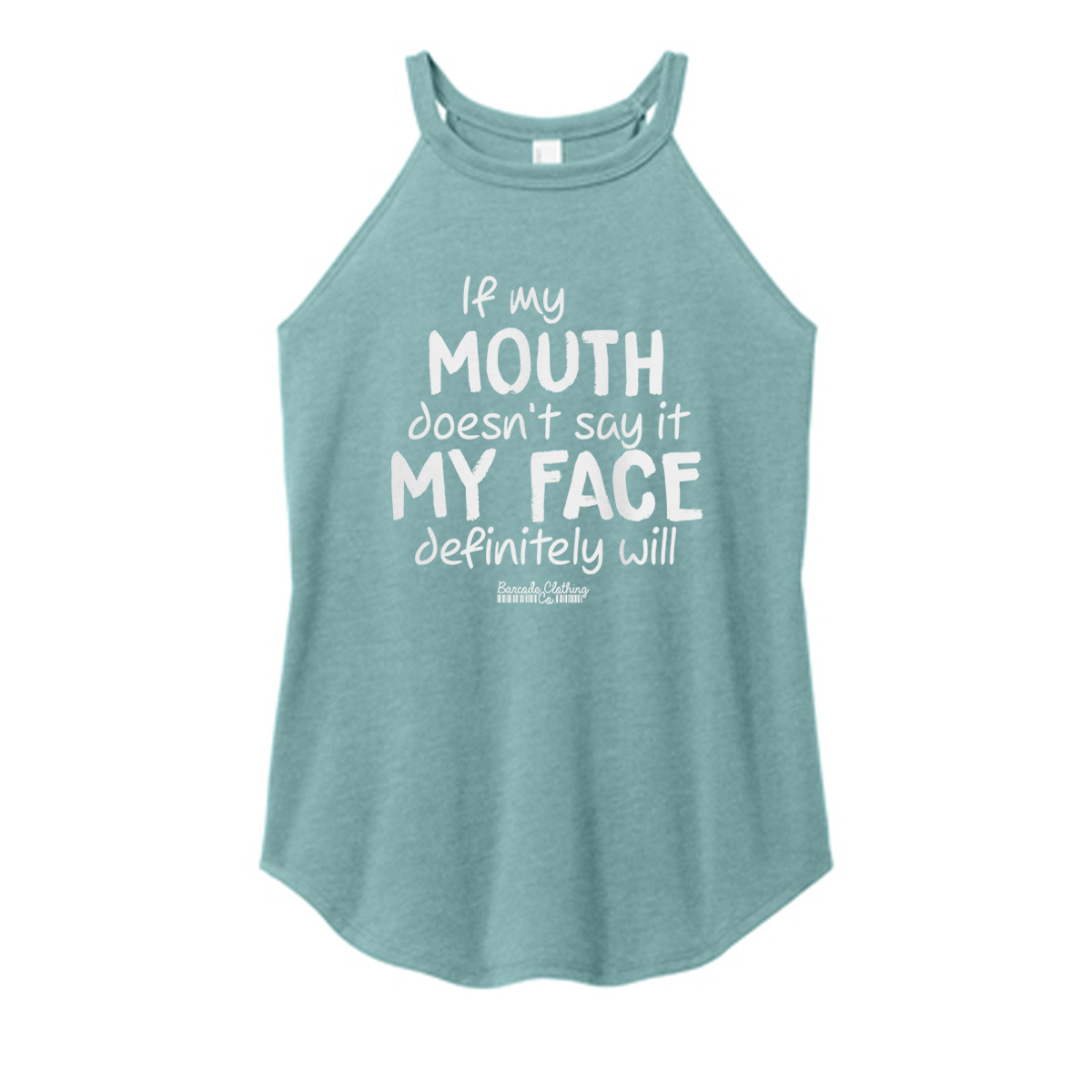 If My Mouth Color Rocker Tank