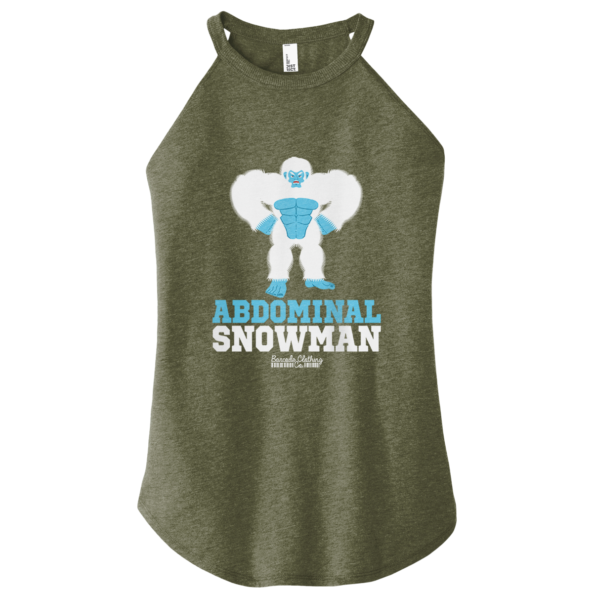 Abdominal Snowman Color Rocker Tank