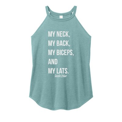 My Neck My Back My Biceps Color Rocker Tank