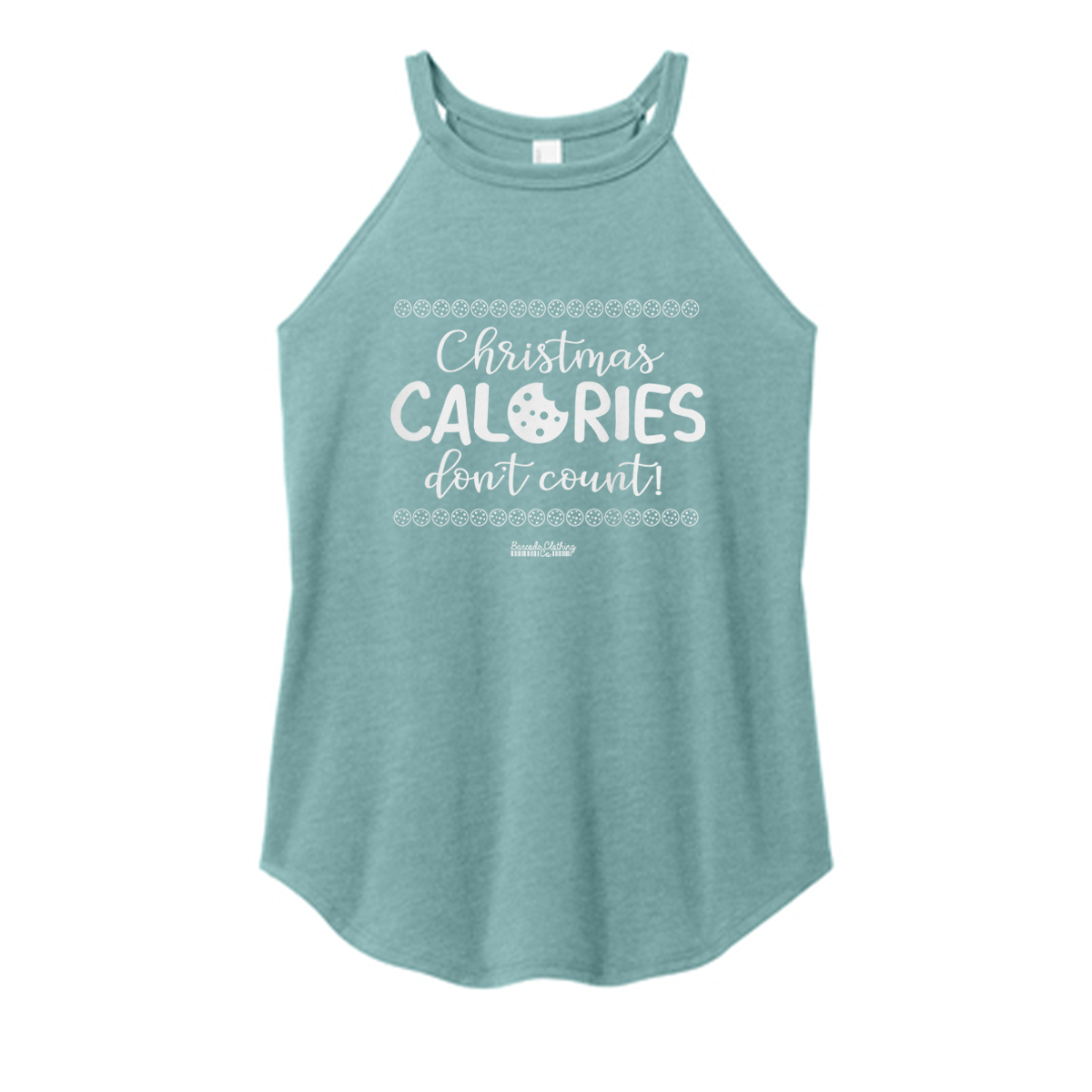 Christmas Calories Color Rocker Tank