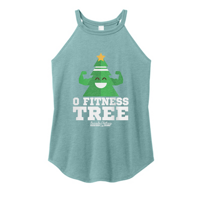 O Fitness Tree Color Rocker Tank