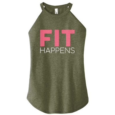 FIT Happens Color Rocker Tank