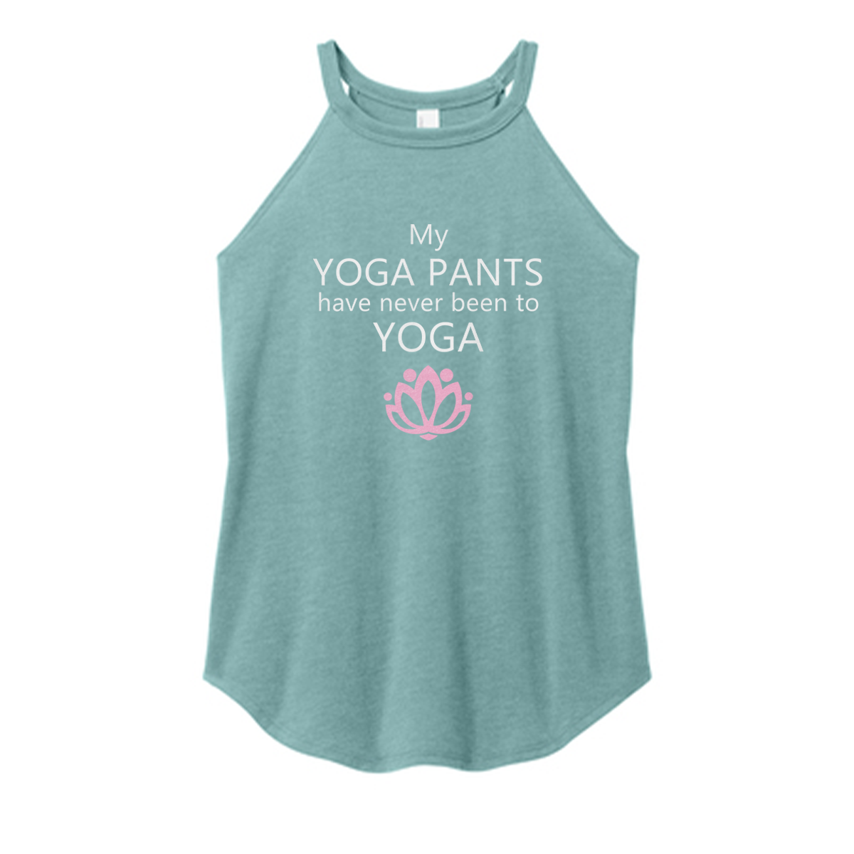 Never Been To Yoga Color Rocker Tank