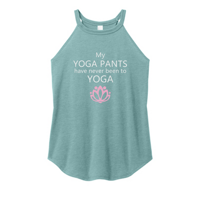 Never Been To Yoga Color Rocker Tank