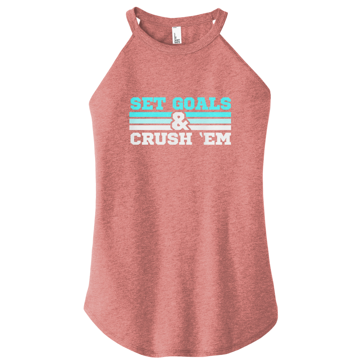 Set Goals Crush 'Em Color Rocker Tank