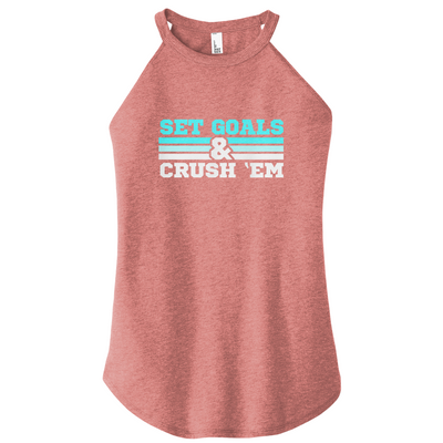Set Goals Crush 'Em Color Rocker Tank