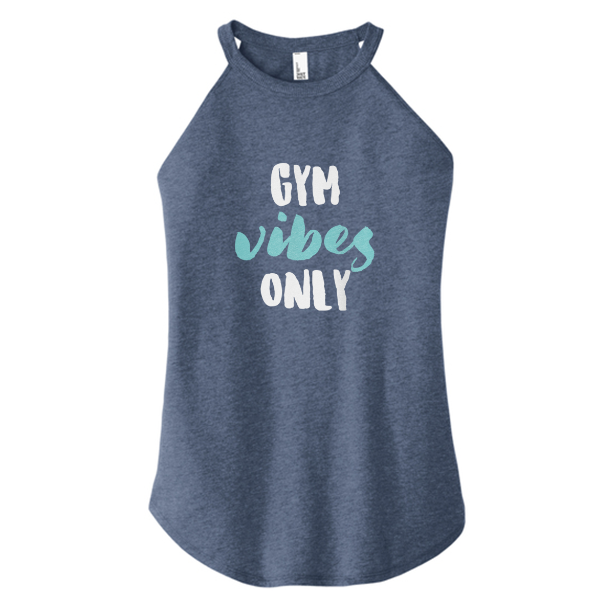 Gym Vibes Only Color Rocker Tank