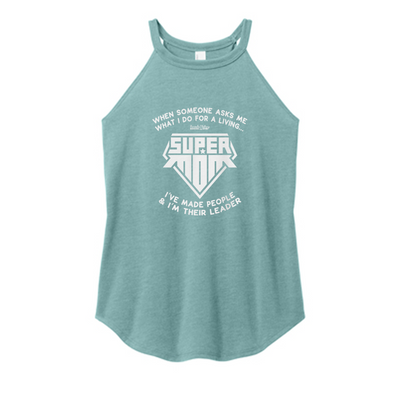 Super Mom Color Rocker Tank