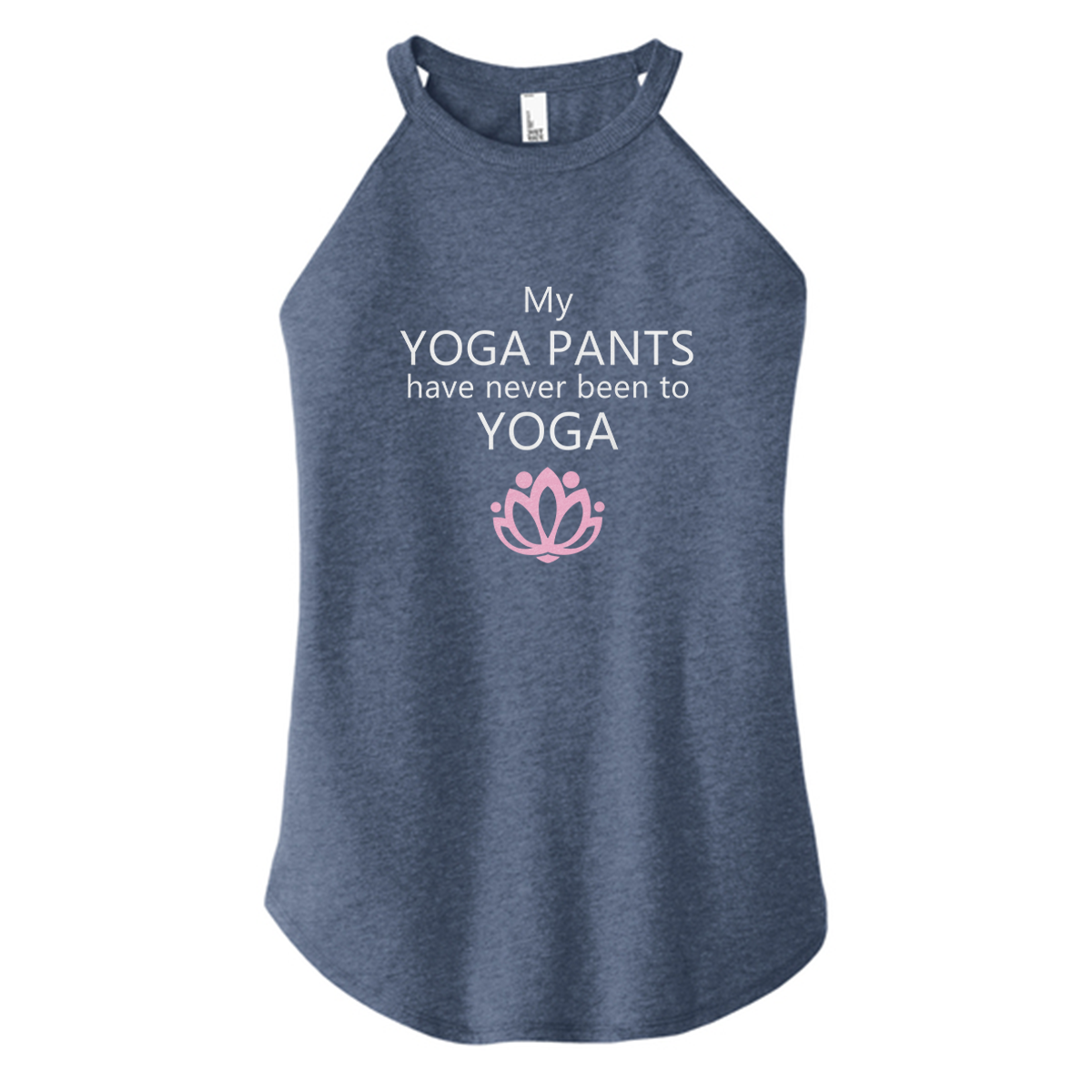 Never Been To Yoga Color Rocker Tank
