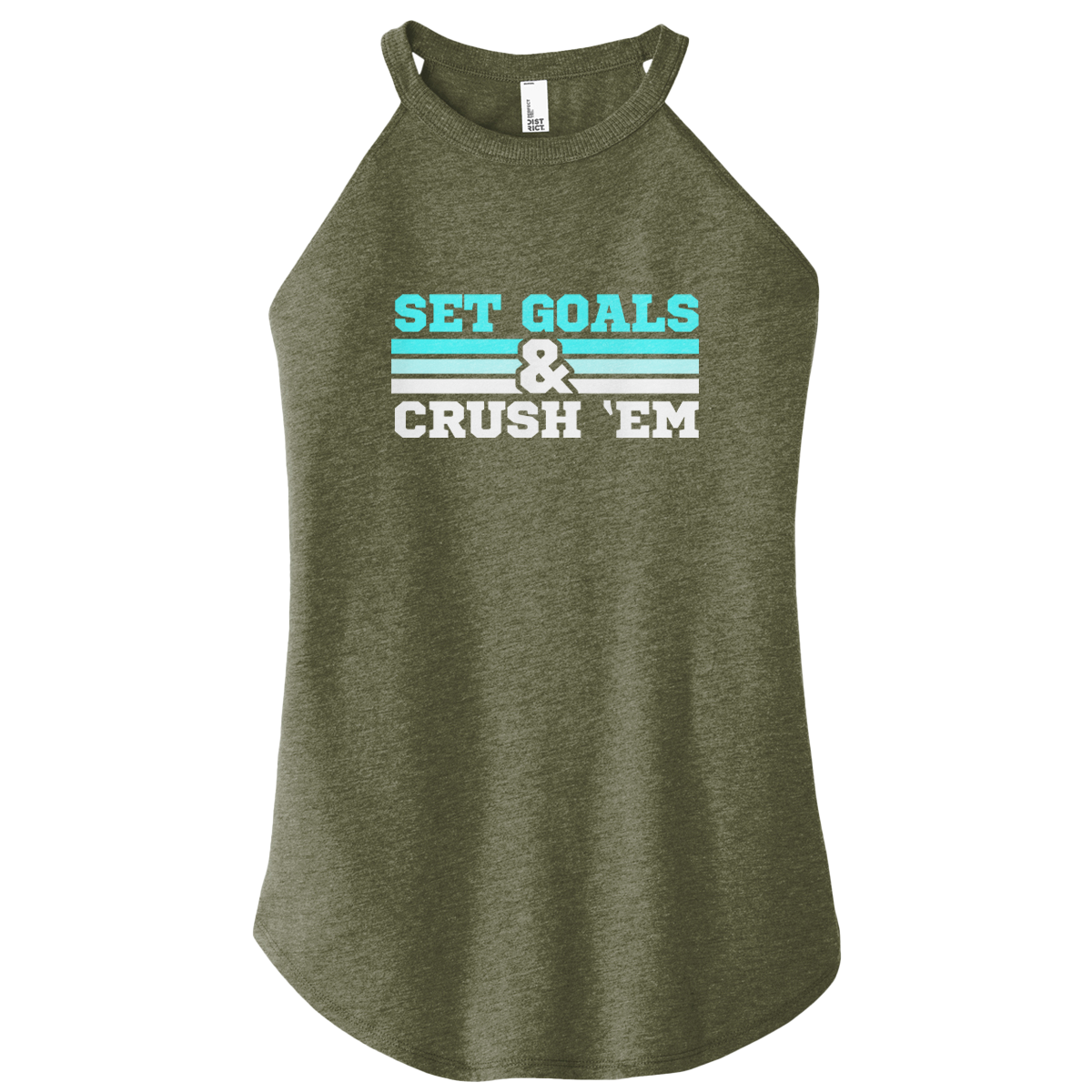 Set Goals Crush 'Em Color Rocker Tank