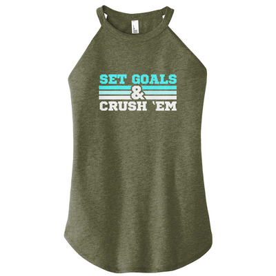 Set Goals Crush 'Em Color Rocker Tank