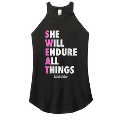 She Will Endure All Things Color Rocker Tank